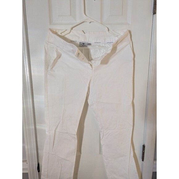 Worthington Women's White Modern Fit Straight Leg Dress Pants Size 4 Stretch - Picture 6 of 10
